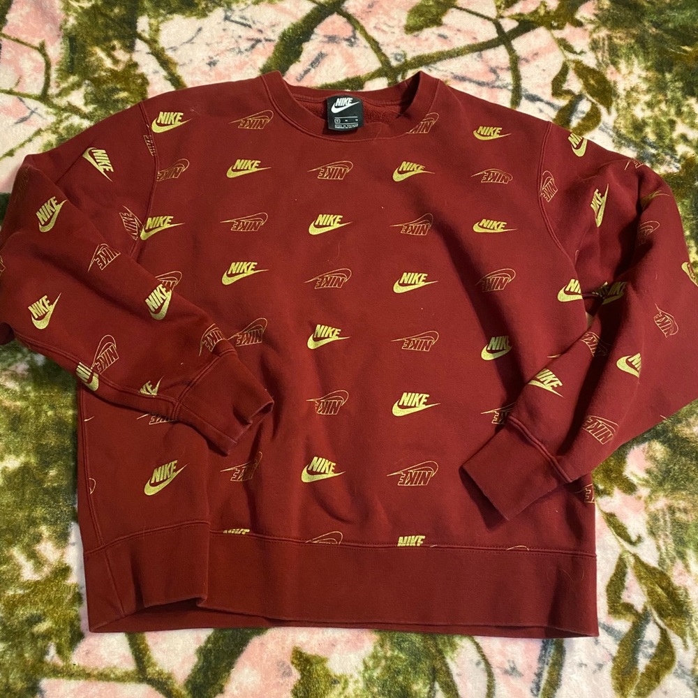Nike Red-Gold Crewneck